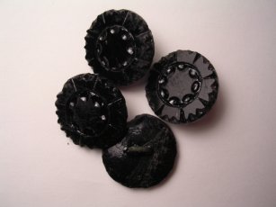 black glass buttons